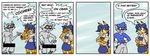  bottomless canine carmelita_fox clothing comic dialog female fox foxzombiej humor male mammal nude raccoon red_eyes shirt sly_cooper sly_cooper_(series) text 