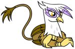  avian beak bitterplaguerat claws feathers female feral friendship_is_magic gilda_(mlp) gryphon my_little_pony paws solo wings yellow_eyes 