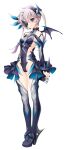  1girl bat_wings boots breasts corruption dark_exs-tia_cocytus dark_persona demon_wings detached_sleeves earrings eyepatch full_body game_cg grey_hair grey_thighhighs groin hair_ornament high_heels jewelry kamitsurugi_ouka kouyoku_senki_exs-tia_concert large_variant_set leotard long_hair looking_at_viewer non-web_source official_art purple_eyes small_breasts solo standing sugahara_touka tachi-e thigh_boots thighhighs transparent_background twintails variant_set wings 