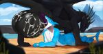 2026 4_balls anthro anthro_on_feral anthro_penetrated balls beach bestiality big_balls big_penis black_body blue_body bodily_fluids choker claws cum cum_in_mouth cum_inside cum_on_balls cum_string deep_throat dragon drinking drinking_cum duo ejaculation erection european_mythology fellatio feral feral_penetrating feral_penetrating_anthro fish genital_fluids genitals hi_res huge_balls hyper hyper_balls hyper_genitalia internal internal_oral interspecies jewelry knot knotted_penis looking_at_another looking_at_partner looking_back looking_back_at_another looking_back_at_partner male male/male marine messy multi_balls multi_genitalia multicolored_body mythological_creature mythological_scalie mythology necklace nude oral oral_penetration pandoraingrid_(artist) penetration penile penis penis_in_mouth purple_eyes purple_penis raised_leg sand scalie servicing_from_below sex shark sucking tongue tongue_out two_tone_body tynebris western_dragon