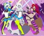  cheetah ear_piercing feline geekidog girly hair leopard long_hair male mammal piercing pink_nose rave red_hair white_hair 