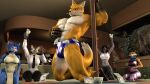 16:9 2026 3d_(artwork) abs alcohol anthro beer beverage bodily_fluids bulge canid canine canis cheering cigarette clothed clothed_female clothing dancing digital_media_(artwork) domestic_cat epic_games felid feline felis female female_audience fortnite fox fully_clothed fully_clothed_female genital_fluids group hi_res hyena inside krystal_(star_fox) kyleroo looking_at_another looking_at_viewer lynx male male_focus male_stripper mammal meow_skulls mia_(annoad) miyu_(star_fox) muscular muscular_anthro muscular_male nintendo pecs piercing pole pole_dancing smile solo_focus source_filmmaker_(artwork) spotted_hyena star_fox stripper stripper_pole tail teeth thong underwear warfare_krystal warfare_miyu widescreen wolf wolf_(petruz)