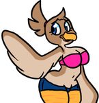  anthro breasts cleavage clothed clothing farfetch&#039;d farfetch'd female jigglybutts nintendo pok&#233;mon pok&#233;morph pok&eacute;mon video_games 