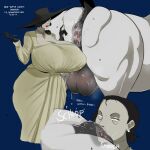 1:1 alcina_dimitrescu anal animal_genitalia anus balls bestiality big_anus big_balls big_breasts big_butt bodily_fluids breasts butt capcom cleavage clothed clothing duo english_text equid equine equine_anus equine_genitalia eye_roll female feral genitals grey_body grey_skin hi_res huge_anus huge_balls huge_breasts huge_butt huge_hips huge_thighs human interspecies larger_male male male/female mammal nipple_outline oral pale_skin raised_tail resident_evil rimming saliva saliva_on_anus sex sinsigat size_difference smaller_female tail text thick_thighs wide_hips