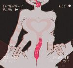 2024 4_arms angel_dust animal_genitalia animal_humanoid animal_penis anthro arachnid arachnid_humanoid arthropod arthropod_humanoid bodily_fluids camera_view demon english_text fangs fluffy fluffy_chest genital_slit genitals gold_(metal) gold_tooth hand_on_legs hazbin_hotel heart_(marking) hellaverse humanoid male markings multi_arm multi_limb penis recording retractable_penis saliva saliva_on_tongue solo spider spider_demon spider_humanoid teeth text tongue tongue_out vilendandy