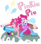  anthrofied applejackv3 balloon blue_eyes boots bracelet cannon clothed clothing curly_hair cutie_mark duo english_text equestria_girls equine female friendship_is_magic fur hair horse jewelry looking_back looking_down looking_up mammal messy my_little_pony pink_fur pink_hair pink_skin pinkie_pie_(eg) pinkie_pie_(mlp) plain_background pony size_difference skirt smile square_crossover table teeth text tongue white_background 