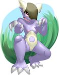  claws cub elpatrixf female hi_res kangaskhan mega_evolution mega_kangaskhan nintendo pink_eyes pok&#233;mon pok&eacute;mon pussy small_breasts video_games young 