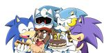  alphacomics anthro archie_comics bernadette_hedgehog blue_eyes blue_hair canie canine charles_the_hedgehog chili_dog dog eyes_closed female gloves green_eyes hair hedgehog hotdot jules_hedgehog machine male mammal mechanical red_eyes robot sega sonic_(series) sonic_the_hedgehog 