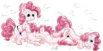 blue_eyes cutie_mark dildo english_text equine female feral friendship_is_magic fun fur group hair horse insertion kitsuneymg lesbian mammal my_little_pony penetration pink_fur pink_hair pinkie_pie_(mlp) pony selfcest sex sex_toy square_crossover strapon text 