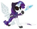  bigger_version_at_the_source clothing cutie_mark equine eyewear female friendship_is_magic glasses hobofortress hood horn horse knife my_little_pony plain_background pony rarity_(mlp) spy spy_(team_fortress_2) team_fortress_2 unicorn weapon white_background 