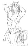  abs animal_genitalia anthro biceps black_and_white equine erection flared_penis hair horse horsecock long_penis looking_at_viewer male mammal monochrome muscles nude pecs penis plain_background pose solo trogan white_background 