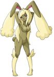  female lagomorph looking_at_viewer lopunny mammal nintendo pink_eyes plain_background pok&#233;mon pok&#233;morph pok&eacute;mon pose solo twime777 video_games white_background 