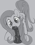 blush cutie_mark dildo equine female feral fluttershy_(mlp) friendship_is_magic hair horse long_hair mammal my_little_pony pegasus pony saliva sex_toy solo stoic5 wings 