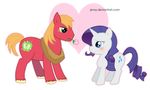  alpha_channel big_macintosh_(mlp) blush cutie_mark equine eyeshadow female feral flower friendship_is_magic fur horn horse jevsy makeup male mammal my_little_pony plain_background pony rarity_(mlp) red_fur transparent_background unicorn white_fur 