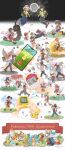  6+boys 6+girls absurdres akari_(pokemon) backwards_hat balloon bandana baseball_cap beanie beans beast_ball bed bell-bottoms berry_(pokemon) bike_shorts bike_shorts_under_shorts bird black_hair black_hat black_pants black_pantyhose black_sash blue_eyes blue_hair blue_jacket blue_overalls blue_pants blue_shirt boots bow bramblin breasts brendan_(pokemon) brown_eyes brown_hair bucket_hat bulbasaur calem_(pokemon) cardigan casteliacone cellphone charmander chespin chibi chikorita chimchar closed_eyes closed_mouth coat commentary_request confetti cresselia cyndaquil dawn_(pokemon) distortion_world donut_hair_bun double_bun dress egg elio_(pokemon) espeon ethan_(pokemon) eyewear_on_headwear fanny_pack fennekin ferris_wheel florian_(pokemon) food froakie fuecoco galarian_zapdos galaxy_expedition_team_survey_corps_uniform game_boy gloria_(pokemon) gloves grass green_hair green_hat green_jacket grey_cardigan grey_eyes grey_shirt grookey gs_ball hair_bun hair_ornament hairclip handheld_game_console harmony_(pokemon) hat hat_bow headscarf heart helmet highres hiiragishiyu hilbert_(pokemon) hisuian_poke_ball holding holding_ice_cream_cone ice_cream_cone jacket kris_(pokemon) latias latios leaf_(pokemon) litten long_hair long_sleeves looking_at_viewer loose_socks lucas_(pokemon) lyra_(pokemon) may_(pokemon) mega_ring mesprit mudkip multiple_boys multiple_girls musical_note naranja_academy_school_uniform necktie newsboy_cap office_worker_(pokemon) one_eye_closed onix open_clothes open_jacket open_mouth oran_berry orange_shirt oshawott overalls pants pantyhose pantyhose_under_shorts pawmot paxton_(pokemon) phone pikachu pink_boots pink_coat pink_dress piplup poke_ball poke_ball_(basic) poke_ball_print poke_bean poke_flute pokemon pokemon_(creature) pokemon_bdsp pokemon_bw pokemon_bw2 pokemon_day pokemon_dppt pokemon_egg pokemon_emerald pokemon_frlg pokemon_go pokemon_gsc pokemon_hgss pokemon_legends:_arceus pokemon_legends:_z-a pokemon_oras pokemon_platinum pokemon_rgby pokemon_rse pokemon_sm pokemon_sv pokemon_swsh pokemon_usum pokemon_xy ponytail popplio porkpie_hat purple_necktie purple_shorts quaxly raglan_sleeves red_(pokemon) red_bandana red_coat red_eyes red_hat red_jacket red_scarf red_shirt red_skirt rellor ribbon rockruff roller_skates rosa_(pokemon) rotom rotom_dex rowlet sandwich sash scarf school_uniform scorbunny selene_(pokemon) shirt shoes short_hair short_sleeves shorts shorts_under_shorts shrine skates skirt sleeveless sleeveless_shirt smartphone smile snivy sobble socks sparkle speech_bubble spoken_heart spoken_musical_note sprigatito sprite squirtle striped_hat suicune sunglasses talonflame tam_o'_shanter tauros tepig thighhighs torchic tornadus totodile treecko turtleneck turtleneck_jacket turtwig twintails upside-down visor_cap vs_seeker wally_(pokemon) white_hat white_headscarf white_scarf white_shirt white_thighhighs wristband yellow_bag yellow_hat yellow_shorts z-ring 