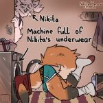 1:1 2024 anthro appliance biped black_clothing black_eyes black_shirt black_tank_top black_topwear bodily_fluids boxer_briefs canid canine canis clothing cum cum_in_clothing cum_in_underwear cum_on_ground cum_through_clothing cum_through_underwear duo footwear fox fur genital_fluids green_boxer_briefs green_clothing green_underwear hi_res laundry_machine lightswitch male mammal nikitayarrow orange_body orange_fur red_clothing red_fox red_shirt red_topwear shirt slim_anthro slim_male sniffing sniffing_clothes socks tank_top topwear true_fox underwear washing_machine wet wet_clothing wet_underwear white_body white_clothing white_footwear white_fur white_socks wolf