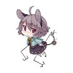  ahoge akagashi_hagane animal_ears bad_id bad_pixiv_id chibi grey_hair looking_at_viewer lowres mouse mouse_ears nazrin purple_eyes short_hair simple_background smile solo tail touhou white_background 