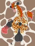  absurd_res anthro balls big_balls big_breasts big_butt big_penis breasts butt genitals giraffe giraffid hi_res huge_balls huge_butt huge_penis klmsama male mammal penis solo 