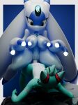 2026 3_fingers 3d_(artwork) anthro anthro_on_anthro arch_position areola big_breasts big_dom_small_sub bioluminescence blender_(artwork) blue_areola blue_body blue_fur blue_nipples breasts canid canine cushion digital_media_(artwork) dominant duo female female_on_top female_penetrated fingers floating floppy_ears forehead_gem fox from_front_position fur fur_markings gem genitals glowing grey_eyes hi_res horn larger_female long_ears lunaris_(coel3d) lunaris_(pal) male male/female male_on_bottom male_penetrating male_penetrating_female mammal markings mouthless navel nipples nude on_bottom on_top pal_(species) palworld penetration penis pocketpair roflfox roflfox_(artist) sex silver_body size_difference smaller_male thick_thighs vulva white_body white_fur