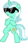  alpha_channel crossed_arms cutie_mark equine eyewear female feral friendship_is_magic fur green_fur hair hi_res horn horse long_hair lyra_(mlp) lyra_heartstrings_(mlp) mammal my_little_pony mysteriouskaos open_mouth plain_background pony solo sunglasses transparent_background two_tone_hair unicorn white_hair 