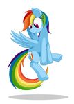  cutie_mark ears_up equine female feral flying friendship_is_magic hair horse mammal my_little_pony pegasus pink_eyes pony rainbow_dash_(mlp) rockmanzxadvent solo wings 