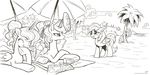  beach beach_umbrella black_and_white bow bush cloud drink equine eyes_closed female feral friendship_is_magic frisbee glass glowing group horn horse ice_cream karol_pawlinski laugh lemon levitation lying magazine magic mammal monochrome my_little_pony nervous outside palm_tree pegasus pinkie_pie_(mlp) pony princess_celestia_(mlp) princess_luna_(mlp) rainbow_dash_(mlp) scared sea seaside sky straw towel umbrella water winged_unicorn wings 