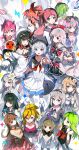  2others 6+girls absurdres alice_(deemo) arcaea bemani chunithm deemo dynamix gameplay_mechanics headphones highres hikari_(arcaea) hiro_(yoshi_chan) kalpa_(game) lanota maimai_(game) multiple_girls multiple_others muse_dash noisz_starlivht orzmic osu! paradigm:reboot phigros pink_hair pippi_(osu!) rin_(muse_dash) rotaeno school_uniform sound_voltex taiko_no_tatsujin tone_sphere vivid/stasis 