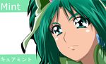  akimoto_komachi character_name cure_mint earrings face green_eyes green_hair haru_(nature_life) jewelry long_hair magical_girl precure serious solo yes!_precure_5 