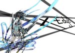  bare_shoulders black_hair bodysuit full_body looking_at_viewer machinery mechanical_wings original pale_skin purple_eyes short_hair shorts simple_background solo standing sword thigh_strap u-bm weapon white_background wings 