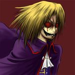  artist_request blonde_hair blood cape lowres male_focus melty_blood solo tsukihime wallachia 