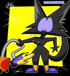 2025 accident accidental_exposure anthro black_body black_eyes black_fur breasts cleaning_tool clitoris clothed clothing digital_media_(artwork) domestic_cat eyelashes felid feline felis female footwear fur genitals hi_res jdone jinx_(jdone) mammal medium_breasts mostly_nude navel nipples pink_nipples pointy_breasts purple_sclera shirt shoes simple_background socks solo surprised tail topwear vacuum_cleaner vulva