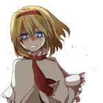  alice_margatroid bad_id bad_pixiv_id blonde_hair blue_eyes hairband kame ribbon short_hair solo tears touhou 