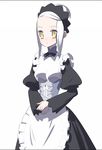  bad_id bad_pixiv_id copyright_request maid solo tensugi_takashi white_hair yellow_eyes 