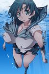  bishoujo_senshi_sailor_moon blush breasts character_request erect_nipples kunifuto large_breasts sailor_mercury water 