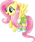  beamsaber clothed clothing cyan_eyes equine female feral fluttershy_(mlp) flying friendship_is_magic hair hi_res horse mammal my_little_pony pegasus pink_hair plain_background pony shoes smile solo transparent_background wings 