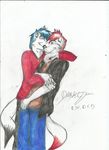  canine couple darklycan duo gay male mammal wolf 