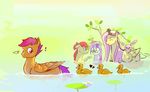  &lt;3 2013 angel_(mlp) apple_bloom_(mlp) avian beak bird bow cub cutie_mark cutie_mark_crusaders_(mlp) duck equine eyes_closed female feral fluttershy_(mlp) friendship_is_magic fur group hair horn horse lagomorph long_hair looking_back male mammal my_little_pony orange_fur outside pegasus pink_hair pony purple_eyes purple_hair rabbit red_hair sayuri1314 scootaloo_(mlp) smile sweetie_belle_(mlp) two_tone_hair unicorn water wet white_fur wings yellow_fur young 