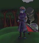  alien anthro brain clothing crash domestic_cat exposed_brain felid feline felis forest glass_dome intelligent leopard male mammal night organs pantherine plant robe science smart smoke snow_leopard solo space tree ufo unknown_artist wreakage 