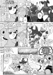  2025 7_panel_comic absurd_res ambiguous_gender angry anthro biped black_body black_fur black_nose black_text blush claws clenched_teeth comic dialogue eeveelution ellipsis empty_eyes english_text exclamation_point eyebrows eyelashes eyes_closed female feral fur garchomp generation_2_pokemon generation_4_pokemon generation_6_pokemon grass group heart_symbol heavenlyproductions hi_res holding_another kerchief kissing looking_at_another male monochrome motion_lines mouth_closed nintendo open_mouth open_smile paws plant pokemon pokemon_(species) pumpkaboo pupils quadruped question_mark scizor sharp_teeth shinx signature smile sound_effects sparkles speech_bubble standing sylveon tail talking_to_another teddiursa teeth text tongue white_pupils white_sclera wings 