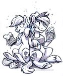 applejack_(mlp) big_macintosh_(mlp) black_and_white brother_and_sister bubble bubbles cider cowboy_hat cup cutie_mark drink drunk duo equine female feral foam freckles friendship_is_magic hair hat horse male mammal monochrome my_little_pony plain_background pony sibling sophiecabra tess_garman white_background 