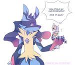  ambiguous_gender angry bigger_version_at_the_source drawerelma giratina lucario mega_evolution mega_lucario nintendo pok&eacute;mon red_eyes video_games 