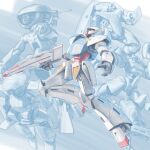 beam_rifle commentary_request energy_gun flat_(mobile_suit) gun gundam holding holding_gun holding_weapon kou_(mechalog) mahiroo mecha mecha_focus mobile_suit monochrome_background no_humans robot sumo_(mobile_suit) turn_a_gundam turn_a_gundam_(mobile_suit) wad_(mobile_suit) wadom weapon 