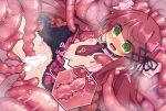  1girl ahoge arms_up ass_visible_through_thighs blush braid breasts censored clothes_lift gesei_sowa grabbed_by_tentacles green_eyes heart heart_censor highres lifting_another's_clothes long_hair navel necktie nipple_stimulation nipple_tweak nipples no_panties open_clothes open_mouth open_shirt original pink_shirt plaid_clothes plaid_skirt pussy_juice rape red_hair red_necktie restrained ribbon shirt skirt skirt_lift slime_(substance) small_breasts spread_legs tentacle_sex tentacles thighs vaginal very_long_hair x-ray 