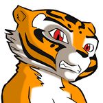  feline female kung_fu_panda low_res madessi mammal master_tigress plain_background red_eyes tiger white_background 