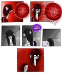  black_hair comic dialog english_text equine female feral friendship_is_magic fur grey_fur hair hewhoerasesmost horse mammal my_little_pony octavia_(mlp) pony purple_eyes red_hair standing text 