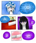  black_hair blue_hair blush comic crying dialog english_text equine female feral friendship_is_magic fur grey_fur hair hewhoerasesmost horn horse male mammal my_little_pony octavia_(mlp) pony purple_eyes tears text two_tone_hair unicorn vinyl_scratch_(mlp) white_fur 