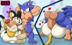  3_toes 4_fingers abs abstract_background absurd_res alternate_species anal anal_penetration annaengine anthro anthro_on_anthro anthro_penetrated anthro_penetrating anthro_penetrating_anthro balls balls_on_ground barefoot belly biceps big_balls big_butt big_ears big_penis black_body black_fur black_nose blue_body blue_fur blue_quills bouncing_balls bracelet butt butt_grab digital_drawing_(artwork) digital_eyes digital_media_(artwork) duo emolga erection eulipotyphlan exclamation_point eyeliner fan_character fangs feet fingers foreskin from_front_position fur generation_5_pokemon genitals green_eyes hair hand_on_butt hands_behind_head heart_symbol hearts_around_body hearts_around_head hedgehog hi_res holding_leg holding_penis huge_balls huge_penis humanoid_genitalia humanoid_penis hyper hyper_genitalia hyper_penis impact_lines jewelry kneeling kneeling_on_ground legs_up looking_at_another looking_at_partner looking_down looking_up looking_up_at_partner lying machine magnet makeup male male/male male_penetrated male_penetrating male_penetrating_male mammal mating_press membrane_(anatomy) membranous_wings metal_sonic motion_lines multicolored_body muscular muscular_anthro muscular_male navel nintendo nipples nude on_back onomatopoeia open_mouth overweight overweight_anthro overweight_male pecs penetration penile penile_penetration penis penis_size_difference plap pokemon pokemon_(species) quills_(anatomy) red_eyes red_nipples retracted_foreskin robot_anthro robotic_anthro rodent sciurid seductive sega sex simple_background smile soles sonic_the_hedgehog_(series) sound_effects surprised tail tan_arms tan_balls tan_belly tan_body tan_chest tan_mouth tan_penis tan_soles teeth text thick_thighs toes tongue two_tone_body two_tone_tail vein veiny_penis white_body white_butt white_fur wide_hips wings yellow_body yellow_cheeks yellow_fur yellow_wings 