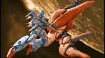  battle beam_rifle commentary_request crater duel earth_federation energy_gun gundam gundam_0083 gundam_gp-01_full_vernian_zephyranthes gundam_gp-01_zephyranthes highres kou_(mechalog) mecha mecha_focus mobile_armor mobile_suit moon nebula no_humans original pincers realistic redesign robot scene_reference science_fiction space thrusters v-fin val_varo war weapon zeon zero_gravity 