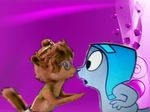  &lt;3 alvin_and_the_chipmunks cartoon cgi chipettes chipmunk cute eyewear fluffy_tail flying_squirrel glasses invalid_tag jeanette_miller nose_rub nose_touch photoshop pink_background plain_background purple_eyes rocket_j_squirrel rocky_and_bullwinkle rodent squirrel tooth trixielulz_(artist) 