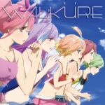  5girls album_cover anime_coloring aqua_eyes bare_shoulders blue_sky breasts cloud collarbone commentary copyright_notice cover cowboy_shot crop_top day drawstring everyone exhausted freyja_wion from_side front-tie_top green_eyes green_hair group_name hair_between_eyes hair_ornament hands_up heart heart_hair_ornament highres kageyama_jiro kaname_buccaneer long_hair looking_ahead macross macross_delta majiro_(mazurka) makina_nakajima medium_breasts midriff mikumo_guynemer multiple_girls navel official_art open_mouth orange_eyes orange_hair outdoors pink_hair pink_shirt purple_hair red_eyes red_hair red_shirt reina_prowler running sasaki_momono shirt short_hair shoulder_blush sky small_breasts spaghetti_strap sports_bra sweat walkure_(macross_delta) white_shirt wristband yellow_shirt 